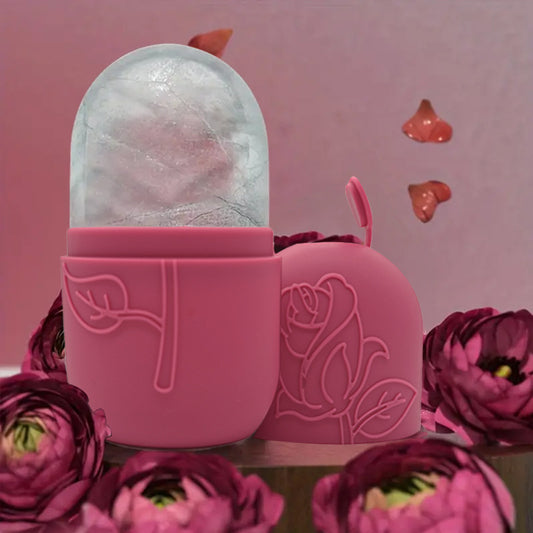 Facial Ice Tray Massager Facial Roller For Relieving Puffiness