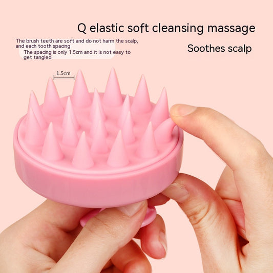 Silicone Shampoo Brush Scalp Meridian Massage Brush Hair Washing Artifact Anti-dandruf And Relieve Itching Home Hair Salon Adult Head Scratching Tool